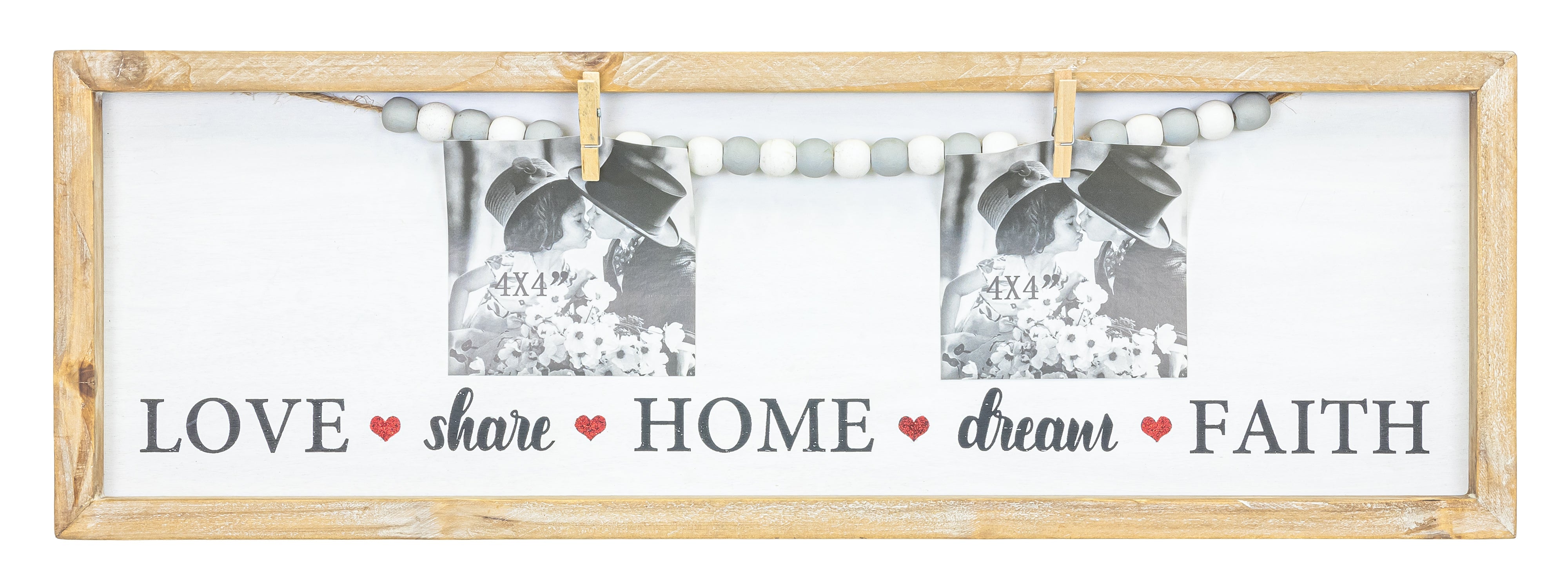 Love Home Faith Clip Wall Art