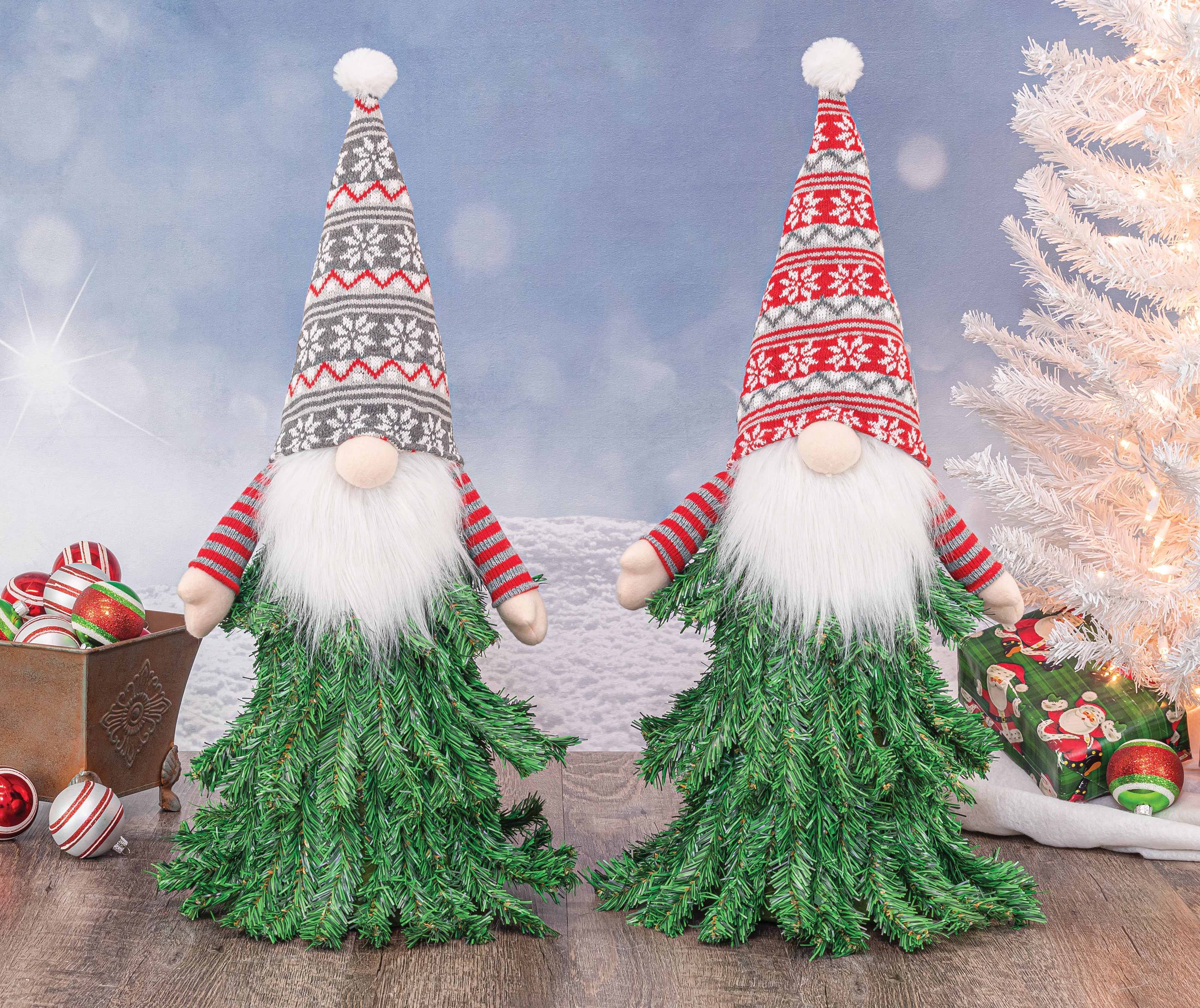 Arctic Forest Greeter Gnomes Set of 2