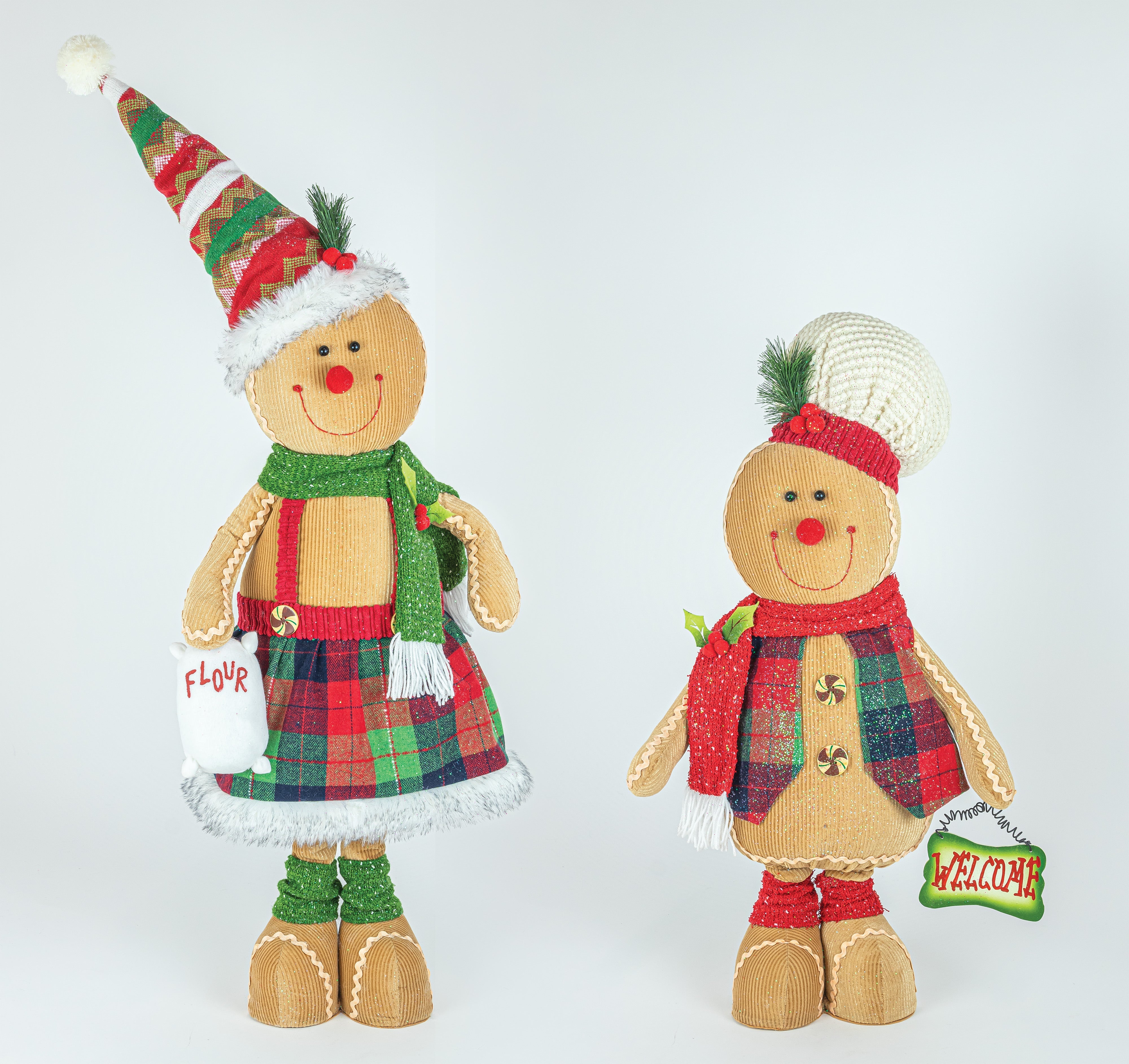 Traditional Gingerbread Stretch Legs Set of 2