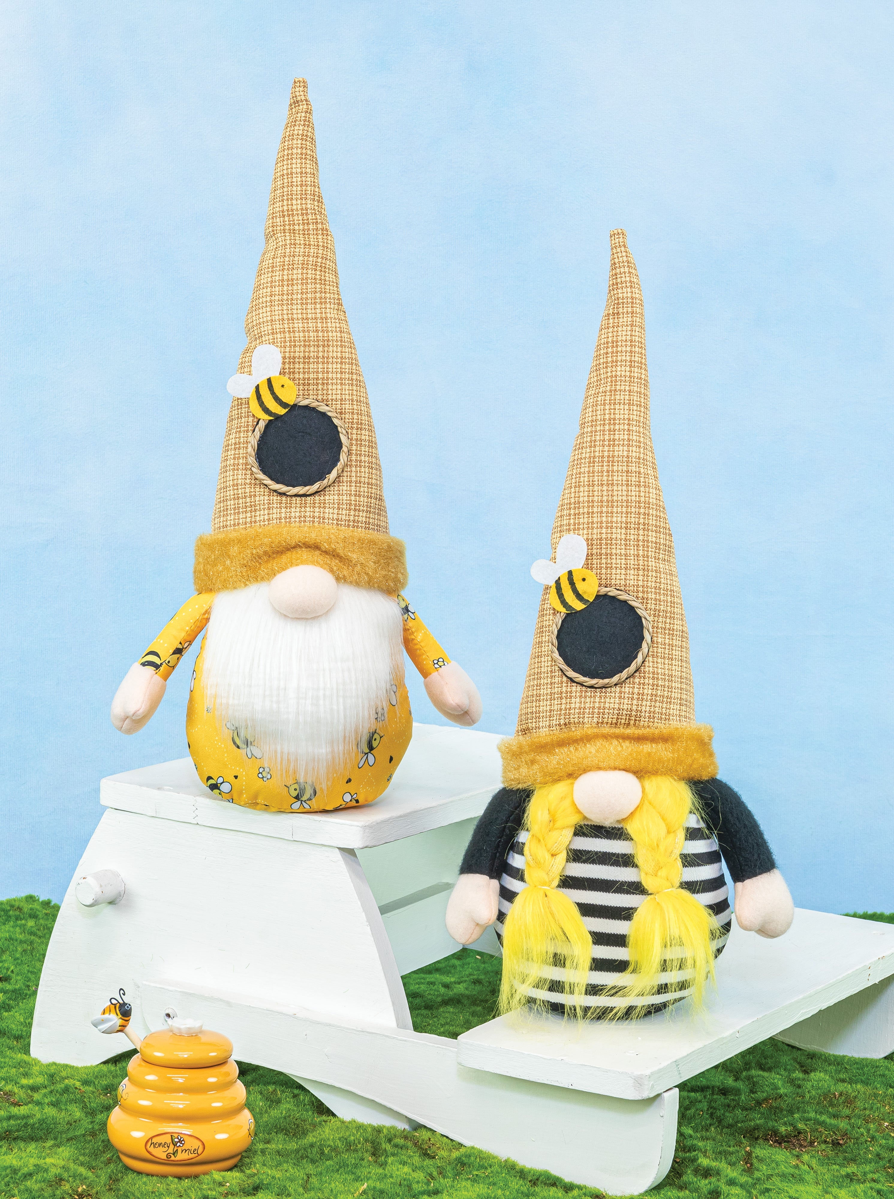 Bees Knees Tall Gnome Plush Set of 2